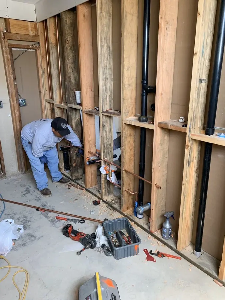 Commercial rough-in plumbing for Water Heater Replacement in Grantville